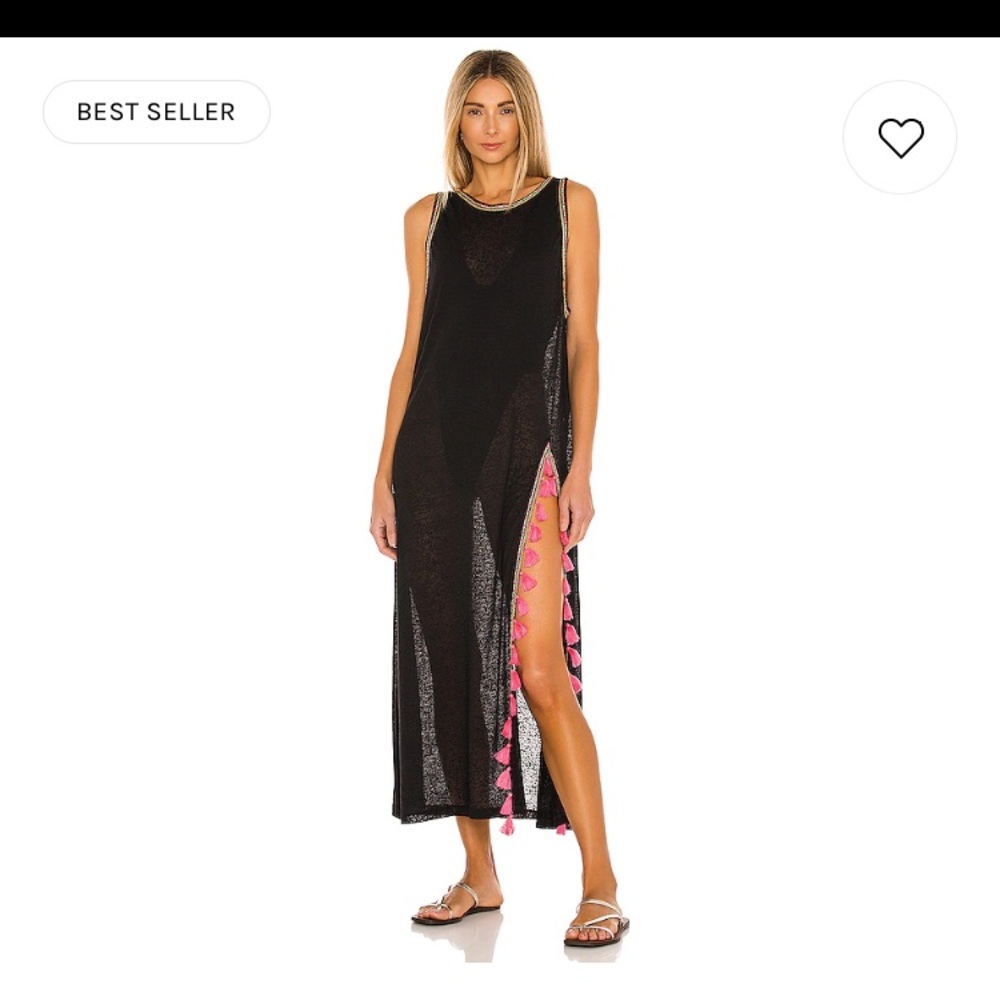 Pitusa Tassel Slit Dress